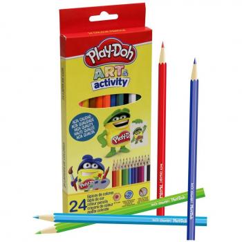 Estuche de 24 Lápices de Colores Hexagonales Play-Doh Art&Activity