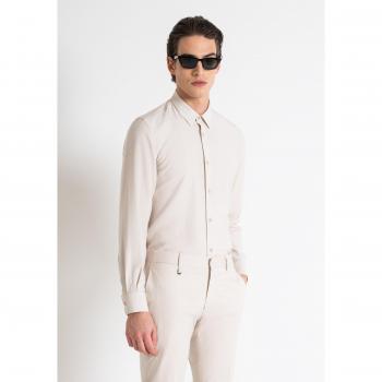 Antony Morato Men's Beige Casual Long Sleeve Shirt 2XL - Spring/Summer Collection
