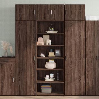 Armario de madera multicapa Roble Marrón 70x41x185 cm