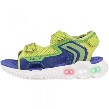 Sandalias de Niño Geox Wroom Lime-Royal EU 30