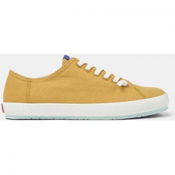 CAMPER Peu Rambla - Men's Sneakers in Orange, Size 46, Cotton Fabric