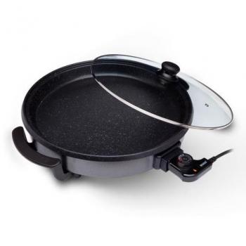 Sogo Multi-Cooker Skillet with Detachable Round Pan, 42cm Diameter, Glass Lid, 1500W