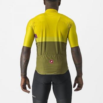 Maillot Castelli A Blocco manga corta amarillo verde lila - S