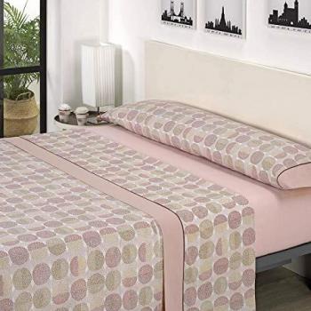 SEDALINNE Mora - Juego sábanas J00. Cama 105 cm. Salmón