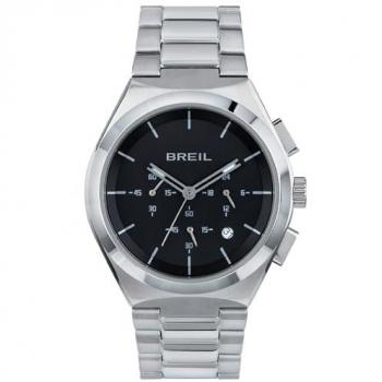 Reloj BREIL BEND Hombre Bi-color Negro Cronógrafo Cuarzo con Pulsera de Acero TW1907