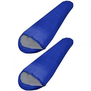 vidaXL Set de 2 sacos dormir XXL ligeros tipo momia