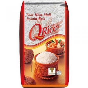 Arroz Jazmín Thai Hom Mali 1 Kg - Qrice Aromático de Grano Largo