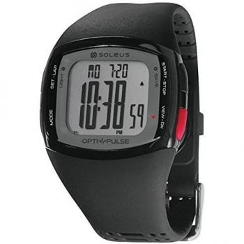 Soleus Rhythm - Reloj de pulsera deportivo con monitor de actividad física y salud, con monitor de ritmo cardíaco, negro