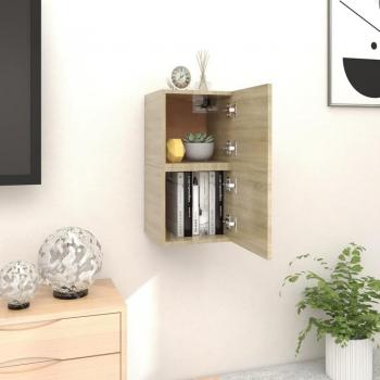 vidaXL Wall Mounted TV Cabinets 2 pcs Sonoma Oak 30.5x30x30 cm
