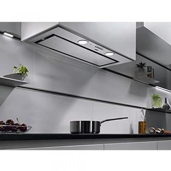 Campana Extractora Integrable AEG DGE5861HM 80cm, Acero Inoxidable, 700m3/h, Hob2Hood, Clase Energética A