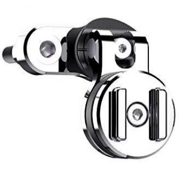 Soporte cromado de moto para maneta de embrague o freno SP Connect Clutch Pro Chrome Montaje para smartphone - Negro (un tamaño)