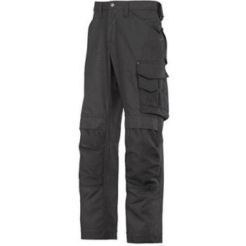 Pantalón de trabajo Snickers 3314 Canvas para hombre negro 35