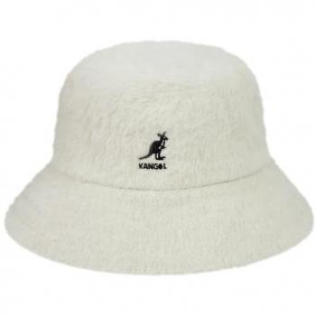 Kangol Furgora Unisex Bucket Hat - White, Size S