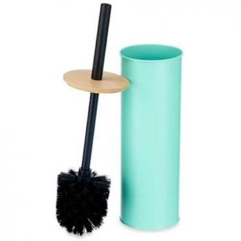 Escobilla para el Baño Menta Metal Bambú Plástico 9,5 x 27 x 9,5 cm (6 Unidades) - Cuida Cada Detalle de Tu Hogar