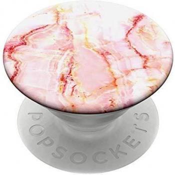 PopSockets PopGrip - Soporte y Agarre para Teléfonos Móviles y Tabletas con un Top Intercambiable - Rose Marble