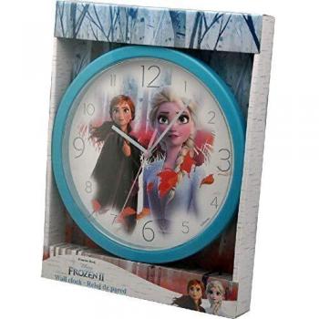Disney Frozen 2 Pared Relojes de Chimenea Decoración del hogar Unisex Adulto, Multicolor