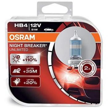 Bombilla OSRAM HB4 Night Breaker Unlimited 12V 55W Dúo