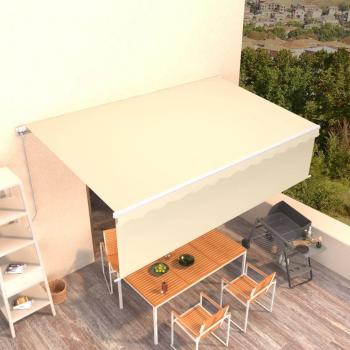Toldo retráctil manual Día y Noche con persiana antracita 5x3 m