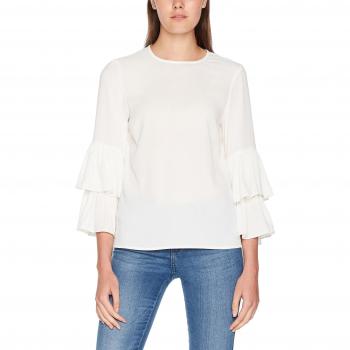 VERO MODA Vmdellie 7/8 Top, Camisa Manga Larga para Mujer, Blanco