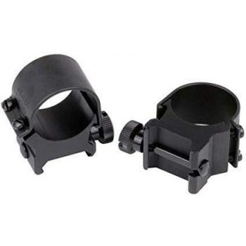 WEAVER Unisex's 49120, Detachable Top Mount Rings, 30mm High, Matte Black