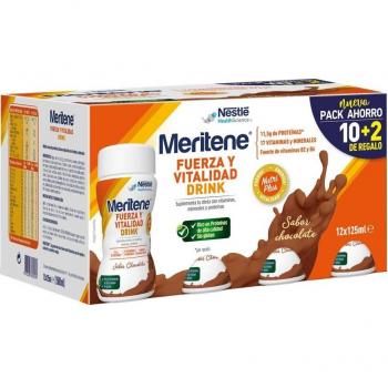 Meritene Fuerza y Vitalidad Batido Sabor Chocolate 12 Sobres x 30g