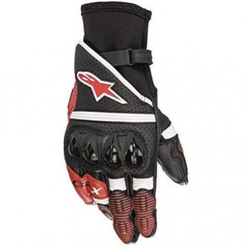 Alpinestars GP X V2 Motorcycle Gloves - Black White Red 3XL Unisex