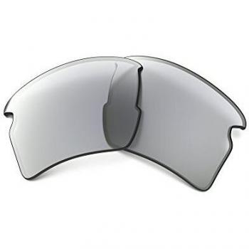 Oakley REPL Lens Flak Jacket 2.0 XL Lentes de reemplazo para gafas de sol, FOTOCRÓMICO IRIDIO NEGRO CLARO, One Size Unisex Adulto