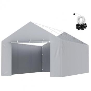 Cubierta de Repuesto para Toldo de Cochera VEVOR, Pared Lateral de 12 x 20 pies, Lona Refugio para Tienda de Campaña de Garaje, Resistente al Agua y con Protección UV