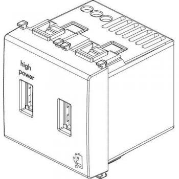 Cargador Doble USB Vimar Plana 5V 2.1A 14295