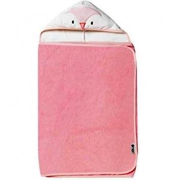Toalla de Baño con Capucha Tommee Tippee Penny El Pingüino Rosa