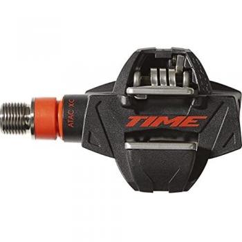 TIME Atac Xc8, Pedal Hombre, Negro/rojo, 9 16