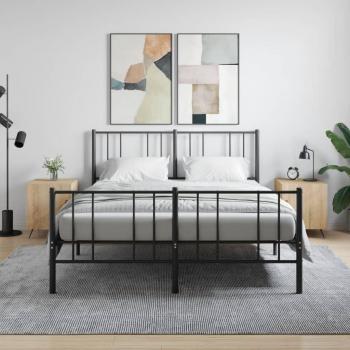 Mesita de noche de madera multicapa Sonoma Oak 40x40x50 cm (2 piezas)