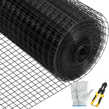 Galvanized Vinyl Coated Hardware Cloth - 36 in. x 50 ft. - 16-Gauge Chicken Wire Fencing