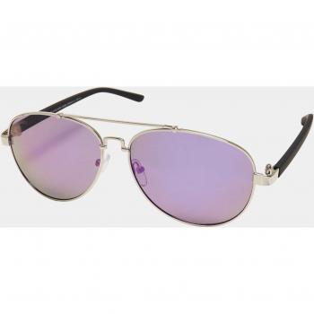 Urban Classics Unisex Mumbo Mirror Sunglasses Silver/Purple