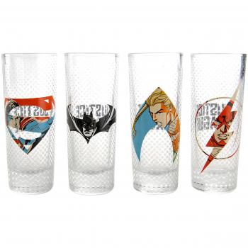 Vasos de Chupito La Liga de la Justicia - Set de 4, DC Comics