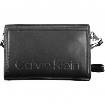 Calvin Klein Minimal Hardware Black Crossbody Bag for Women with Removable Strap