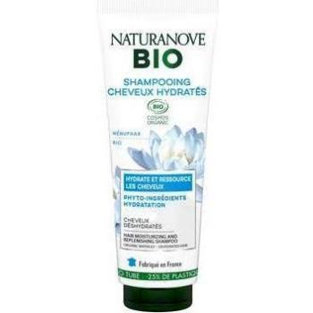 Keranove - Champú con nenúfar, certificado orgánico para cabello deshidratado