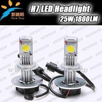 NEWSUN 1800LM H7 50 W 5000 K CREE LED Headlight lámpara Kit de conversión