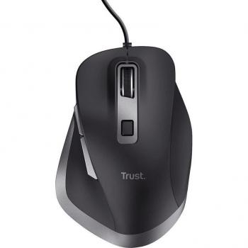 Trust Fyda Ratón Óptico Ergonómico Eco USB 5000 DPI Negro