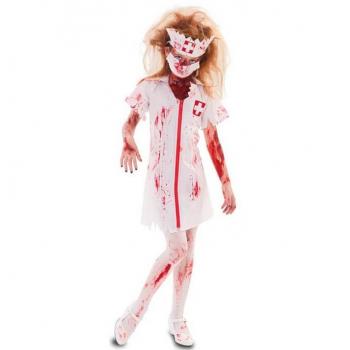 Disfraz de Enfermera Zombie para Niña