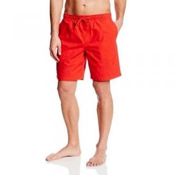 Volcom - Pantalón corto para hombre, talla XL, color rojo