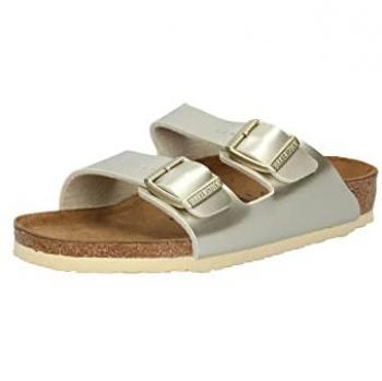 Birkenstock Arizona Kids Electric Metallic Gold Sandals with Birko-Flor