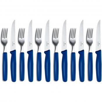 Victorinox 5.1232.12 (40887) - Cubertería (12 piezas, en estuche), color azul