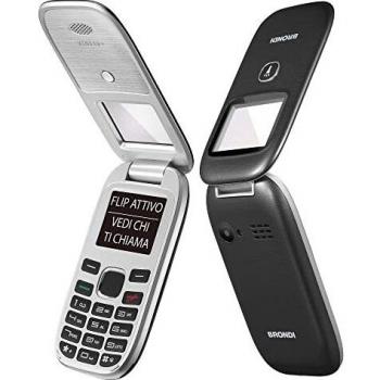 Teléfono Celular Brondi Window+ Negro Dual SIM 1.77 Básico con Cámara de 1.3MP y Bluetooth