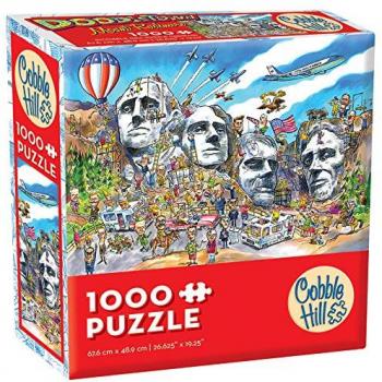 Cobblehill 57175 MO 1000 DoodleTown: Mount Rushmore Puzzle, Various