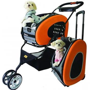 Carrito para Mascotas 5 en 1 Eva hasta 8 kg (Perros, Gatos y Pequeños Animales)