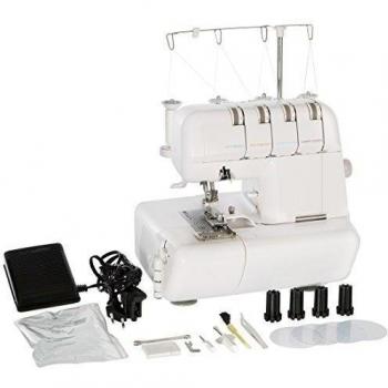Levivo - Máquina de coser overlock NO1 de 4 hilos, blanco