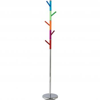 Premier Housewares - Perchero de pie de Cromo con Barras acrílicas