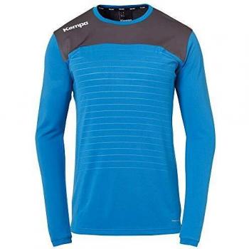 Kempa Emotion 2.0 Longsleeve Camiseta M/L De Entrenamiento De Balonmano, Hombre, kempa Azul/Antracita, M
