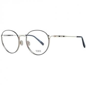 Montura de Gafas de Vista para Mujer Tod's TO5237 52002, Color Negro, Talla Única, Diseño Redondo